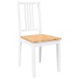 Sillas de comedor 2 unidades madera maciza de caucho blanco von , Essstühle - Ref: Foro24-4102399, Preis: 104,86 €, Rabatt: %