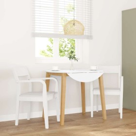 Sillas de comedor 2 unidades madera maciza de caucho blanco von , Essstühle - Ref: Foro24-4102513, Preis: 176,58 €, Rabatt: %