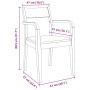 Sillas de comedor 2 unidades madera maciza de caucho blanco von , Essstühle - Ref: Foro24-4102513, Preis: 176,58 €, Rabatt: %