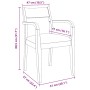 Sillas de comedor con cojines 2 uds madera maciza marrón caucho von , Essstühle - Ref: Foro24-4102507, Preis: 204,74 €, Rabat...