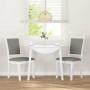 Sillas de comedor con cojines 2uds madera maciza blanco caucho von , Essstühle - Ref: Foro24-4102489, Preis: 179,50 €, Rabatt: %