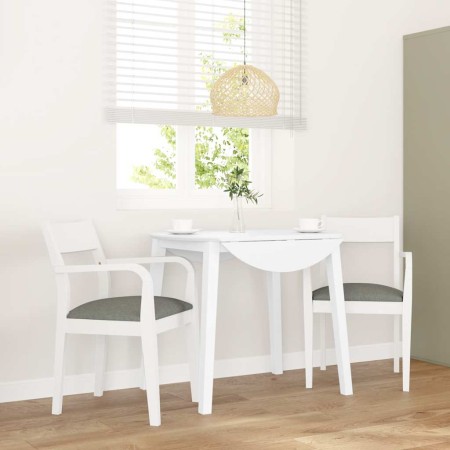 Sillas de comedor con cojines 2uds madera maciza blanco caucho by , dining chairs - Ref: Foro24-4102511, Price: 176,81 €, Dis...