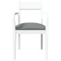 Sillas de comedor con cojines 2uds madera maciza blanco caucho by , dining chairs - Ref: Foro24-4102511, Price: 176,81 €, Dis...