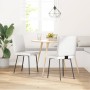 Sillas de comedor 2 unidades cuero sintético blanco by , dining chairs - Ref: Foro24-4101119, Price: 88,20 €, Discount: %