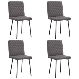 Sillas de comedor 4 unidades cuero sintético gris de , Sillas de comedor - Ref: Foro24-3315215, Precio: 171,08 €