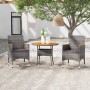 Garden dining set 3 pieces gray synthetic rattan by vidaXL, Garden sets - Ref: Foro24-3058487, Price: 222,66 €, Discount: %
