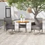 Garden dining set 3 pieces gray synthetic rattan by vidaXL, Garden sets - Ref: Foro24-3058487, Price: 222,80 €, Discount: %