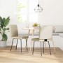 Sillas de comedor 2 unidades cuero sintético crema by , dining chairs - Ref: Foro24-4101167, Price: 88,00 €, Discount: %