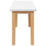 Banco 90 cm madera maciza caucho blanco von , Ess- und Küchenbänke - Ref: Foro24-4102598, Preis: 71,44 €, Rabatt: %