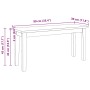 Banco 90 cm madera maciza caucho blanco von , Ess- und Küchenbänke - Ref: Foro24-4102598, Preis: 71,44 €, Rabatt: %