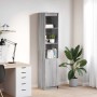 Aparador gris Sonoma 37,5x35x180 cm Madera de ingeniería de , Aparadores - Ref: Foro24-861675, Precio: 90,10 €, Descuento: %
