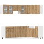 Set de muebles cocina 11 pzas madera ingeniería roble artesanal von , Küchenschränke - Ref: Foro24-3328576, Preis: 662,32 €, ...