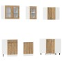 Set de muebles cocina 11 pzas madera ingeniería roble artesanal von , Küchenschränke - Ref: Foro24-3328576, Preis: 662,32 €, ...