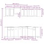 Set de muebles cocina 11 pzas madera ingeniería roble artesanal von , Küchenschränke - Ref: Foro24-3328576, Preis: 662,32 €, ...