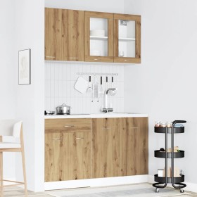 Set de muebles cocina 4 pzas madera ingeniería roble artesanal von , Küchenschränke - Ref: Foro24-3328574, Preis: 272,61 €, R...