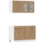 Set de muebles cocina 4 pzas madera ingeniería roble artesanal von , Küchenschränke - Ref: Foro24-3328574, Preis: 272,61 €, R...