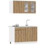 Set de muebles cocina 4 pzas madera ingeniería roble artesanal von , Küchenschränke - Ref: Foro24-3328574, Preis: 272,61 €, R...
