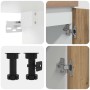 Set de muebles cocina 4 pzas madera ingeniería roble artesanal von , Küchenschränke - Ref: Foro24-3328574, Preis: 272,61 €, R...