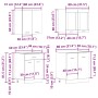 Set de muebles cocina 4 pzas madera ingeniería roble artesanal von , Küchenschränke - Ref: Foro24-3328574, Preis: 272,61 €, R...