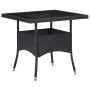 Garden dining set 3 pieces synthetic rattan and black glass by vidaXL, Garden sets - Ref: Foro24-3058526, Price: 351,81 €, Di...