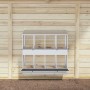 Nido para gallinas con 8 compartimentos plateado galvanizado von , Käfige und Lebensräume für Kleintiere - Ref: Foro24-864350...