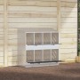 Nido para gallinas con 8 compartimentos plateado galvanizado von , Käfige und Lebensräume für Kleintiere - Ref: Foro24-864350...