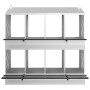 Nido para gallinas con 8 compartimentos plateado galvanizado von , Käfige und Lebensräume für Kleintiere - Ref: Foro24-864350...