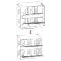 Nido para gallinas con 8 compartimentos plateado galvanizado von , Käfige und Lebensräume für Kleintiere - Ref: Foro24-864350...