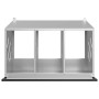 Nido para gallinas con 3 compartimentos plateado galvanizado von , Käfige und Lebensräume für Kleintiere - Ref: Foro24-864346...