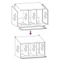 Nido para gallinas con 3 compartimentos plateado galvanizado von , Käfige und Lebensräume für Kleintiere - Ref: Foro24-864346...
