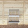 Nido para gallinas con 6 compartimentos plateado galvanizado von , Käfige und Lebensräume für Kleintiere - Ref: Foro24-864352...