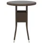 Juego de comedor de jardín 3 piezas ratán sintético marrón de vidaXL, Conjuntos de jardín - Ref: Foro24-3058461, Precio: 179,...