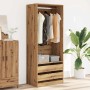 Armario de madera de ingeniería roble artesanal 80x50x200 cm by , Wardrobes - Ref: Foro24-3307755, Price: 145,55 €, Discount: %