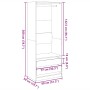Armario de madera de ingeniería roble artesanal 80x50x200 cm by , Wardrobes - Ref: Foro24-3307755, Price: 145,55 €, Discount: %