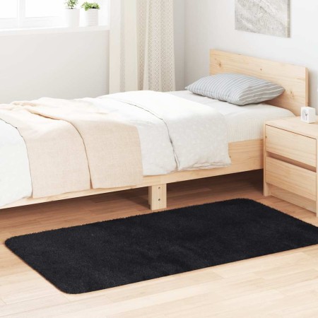 Alfombra peluda de pelo largo NAVARRA negra 80x150 cm poliéster de , Alfombras - Ref: Foro24-4102814, Precio: 23,52 €, Descue...