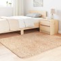 Alfombra peluda de pelo largo NAVARRA beige 120x120cm poliéster de , Alfombras - Ref: Foro24-4102861, Precio: 25,24 €