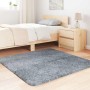Alfombra de pelo largo NAVARRA gris plateado 120x120 cm de , Alfombras - Ref: Foro24-4102868, Precio: 28,64 €, Descuento: %