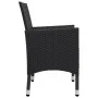 Garden table and chairs 3 pieces synthetic rattan black acacia wood by vidaXL, Garden sets - Ref: Foro24-3058362, Price: 173,...