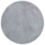 Alfombra de pelo largo NAVARRA gris plateado 200x200 cm de , Alfombras - Ref: Foro24-4102924, Precio: 53,88 €, Descuento: %