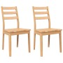 Sillas de comedor 2 uds madera maciza natural caucho von , Essstühle - Ref: Foro24-4102518, Preis: 139,69 €, Rabatt: %