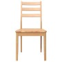 Sillas de comedor 2 uds madera maciza natural caucho von , Essstühle - Ref: Foro24-4102518, Preis: 139,69 €, Rabatt: %