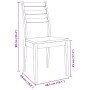 Sillas de comedor 2 uds madera maciza natural caucho von , Essstühle - Ref: Foro24-4102518, Preis: 139,69 €, Rabatt: %