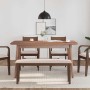 Banco 110 cm madera maciza marrón caucho by , Dining and kitchen benches - Ref: Foro24-4102601, Price: 83,84 €, Discount: %