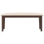 Banco 110 cm madera maciza marrón caucho by , Dining and kitchen benches - Ref: Foro24-4102601, Price: 83,84 €, Discount: %