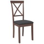 Sillas de comedor con cojines 2 uds madera maciza marrón caucho von , Essstühle - Ref: Foro24-4102402, Preis: 115,94 €, Rabat...