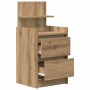 Mesillas de noche con 2 cajones 2 uds roble 38x34x80 cm de , Mesitas de noche - Ref: Foro24-861372, Precio: 99,52 €, Descuent...