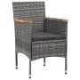Garden dining set 11 pieces gray synthetic rattan by vidaXL, Garden sets - Ref: Foro24-3058569, Price: 892,13 €, Discount: %