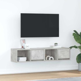 Muebles de TV 2uds madera ingeniería gris hormigón 60x31x25,5cm von , TV-Möbel - Ref: Foro24-861443, Preis: 63,97 €, Rabatt: %