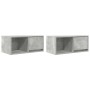 Muebles de TV 2uds madera ingeniería gris hormigón 60x31x25,5cm de , Muebles TV - Ref: Foro24-861443, Precio: 66,04 €, Descue...