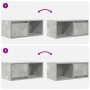 Muebles de TV 2uds madera ingeniería gris hormigón 60x31x25,5cm de , Muebles TV - Ref: Foro24-861443, Precio: 66,04 €, Descue...